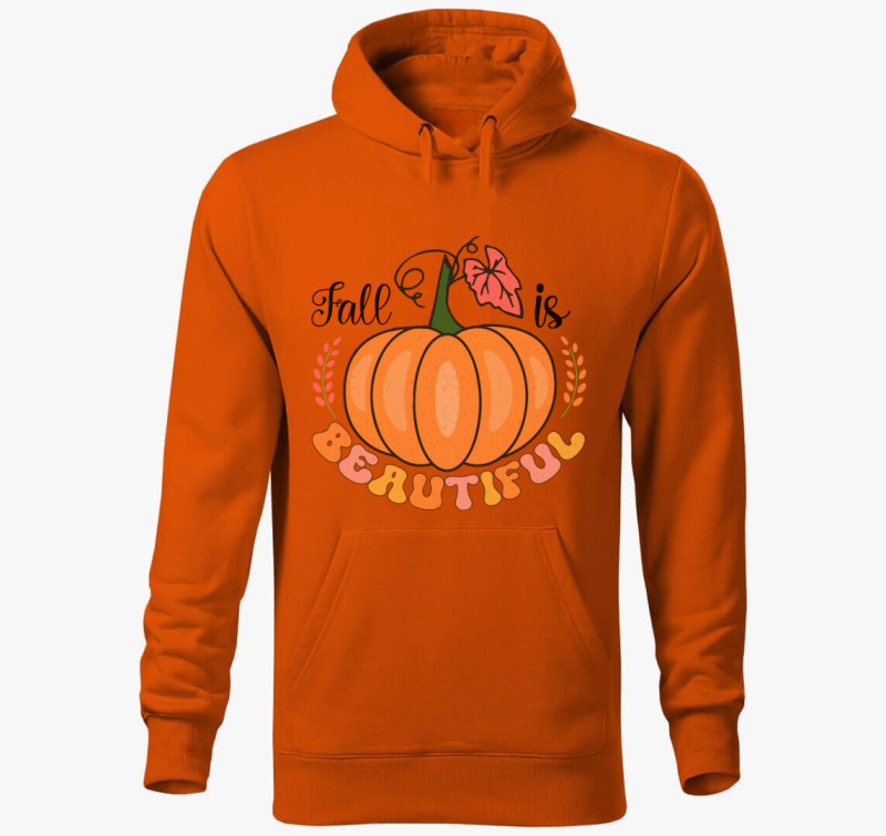 Fall kapucnis pulóver — Narancssárga