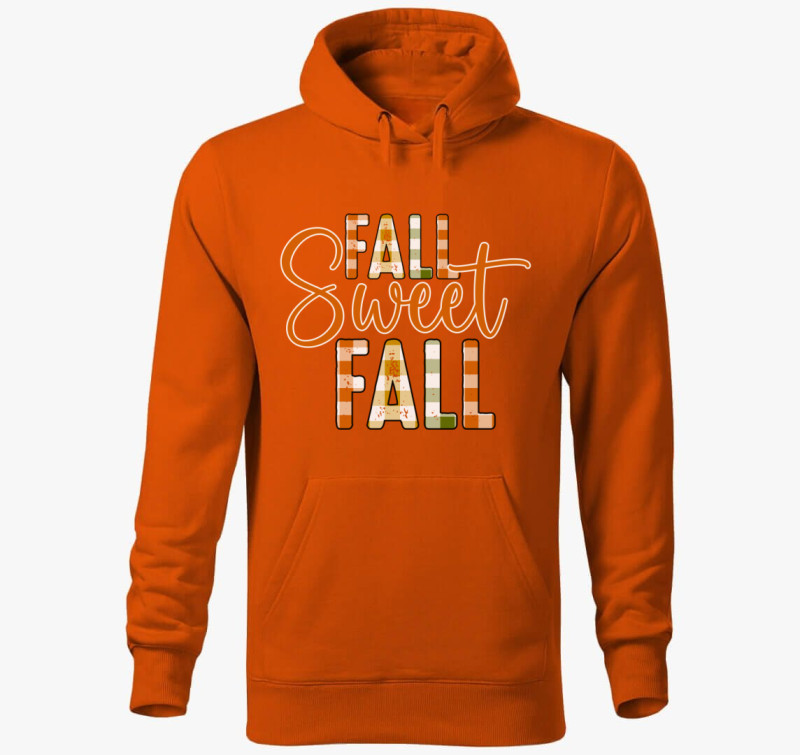 Fall Sweet Fall kapucnis pulóver — Narancssárga