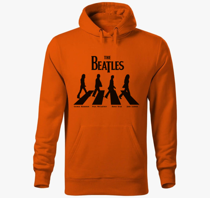 Beatles kapucnis pulóver — Narancssárga
