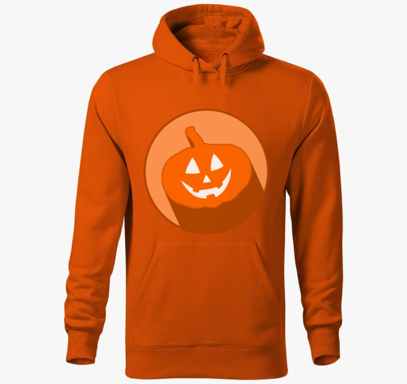 Ikon halloweenes kapucnis pulóver — Narancssárga