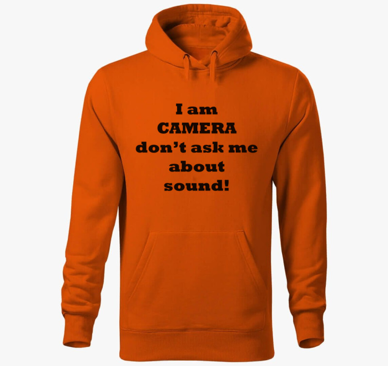 Camera kapucnis pulóver — Narancssárga