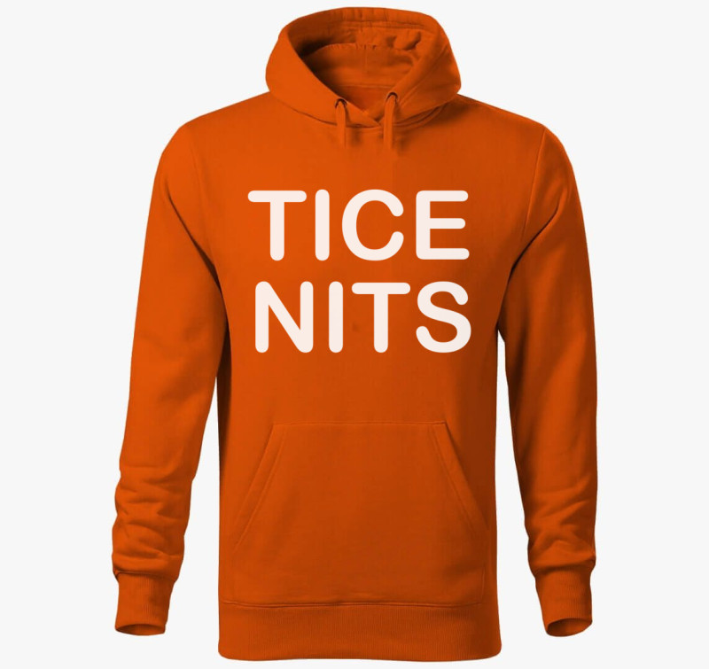 Tice nits kapucnis pulóver — Narancssárga