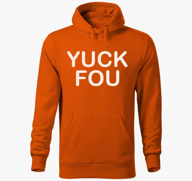 Yuck kapucnis pulóver — Narancssárga