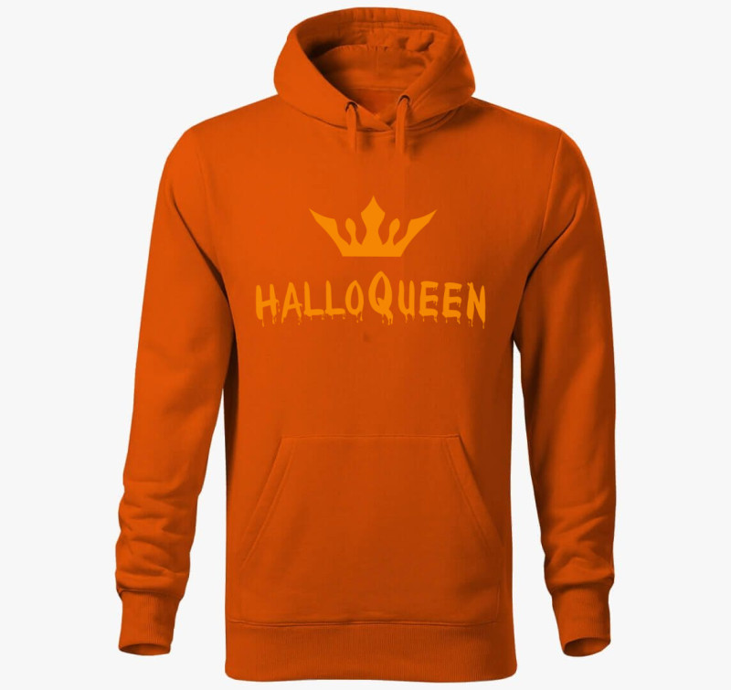 HalloQueen narancssárga  kapucnis pulóver — Narancssárga