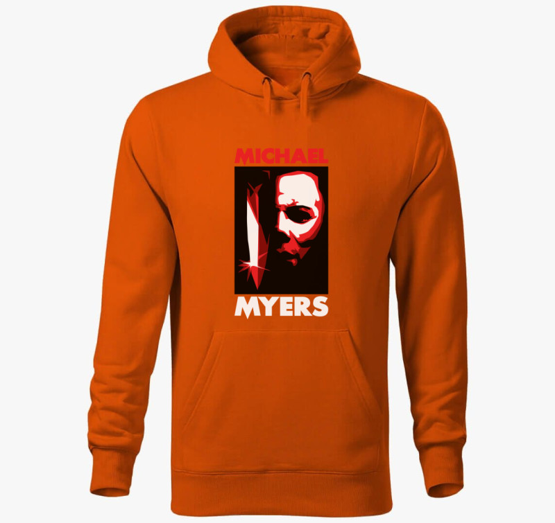 Halloween Michael Myers kapucnis pulóver — Narancssárga