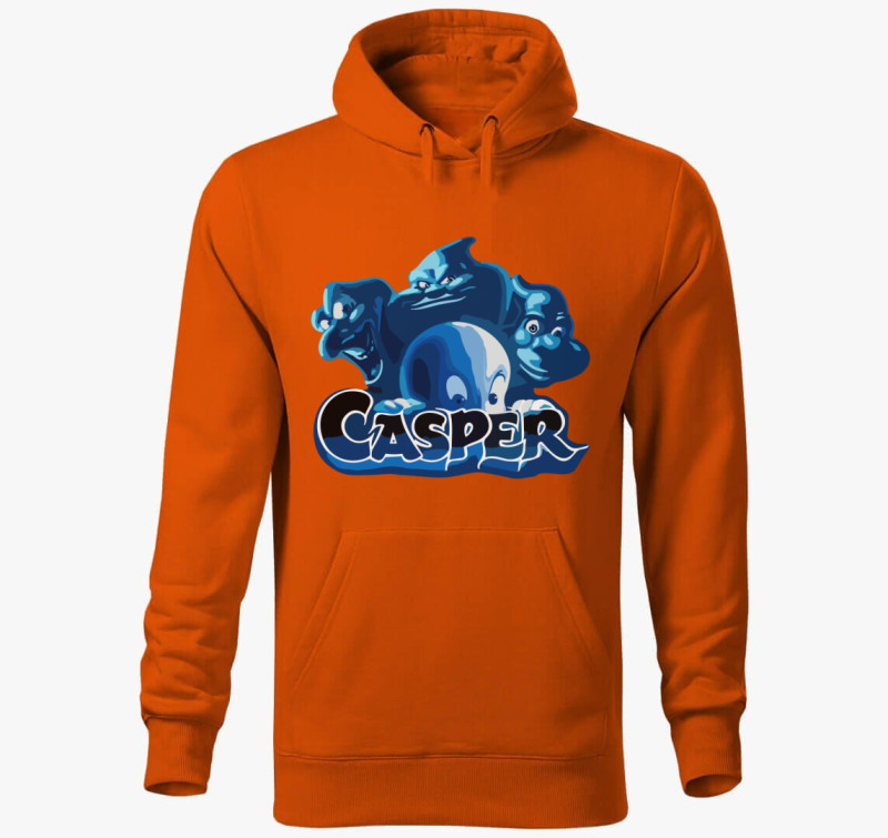 Casper kapucnis pulóver — Narancssárga