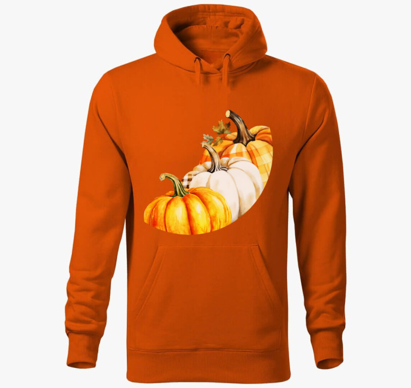 3 pumpkins kapucnis pulóver — Narancssárga