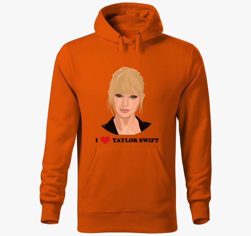 Love Taylor kapucnis pulóver — Narancssárga