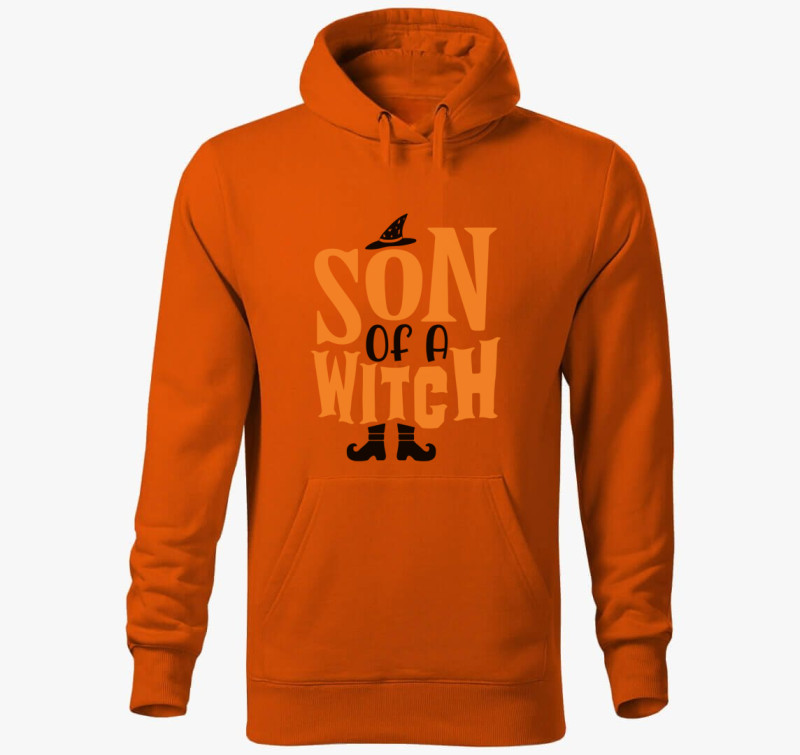Son of a witch kapucnis pulóver — Narancssárga