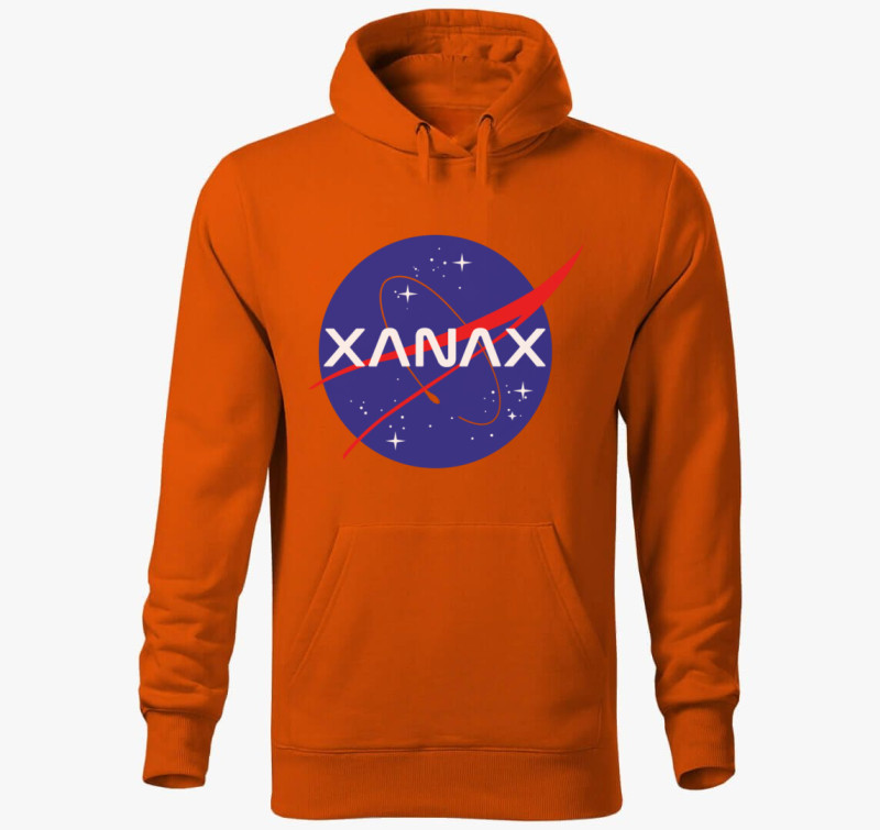 Xanax kapucnis pulóver — Narancssárga