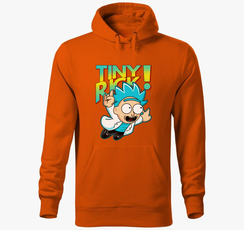 Pici Rick kapucnis pulóver — Narancssárga