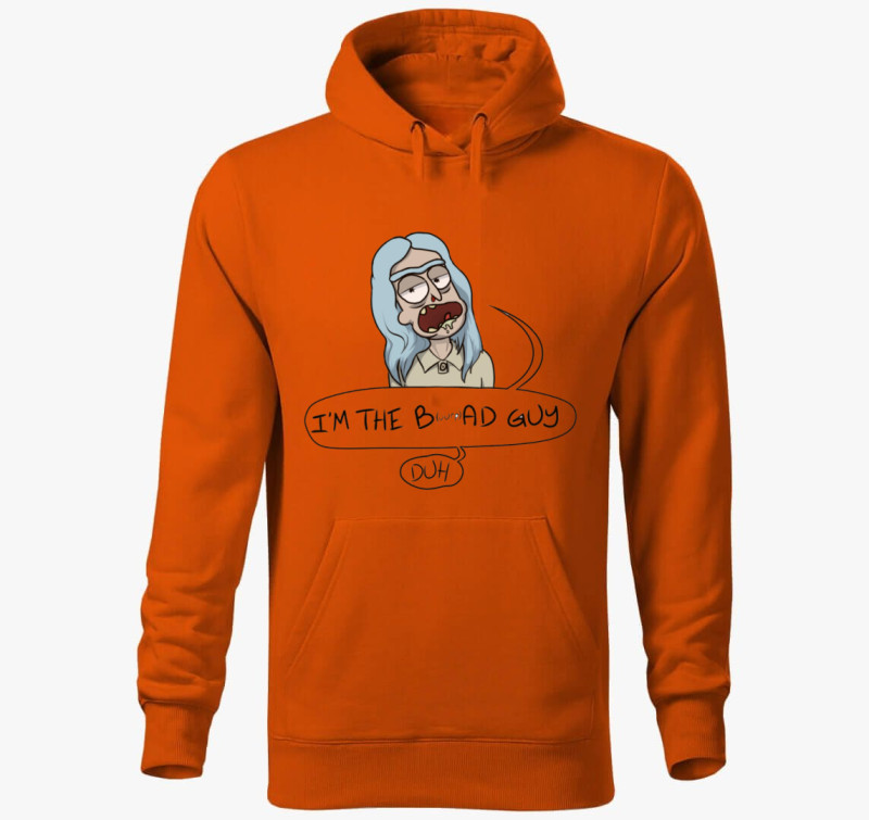 Rick és Morty - Billie Eilish Rick kapucnis pulóver — Narancssárga