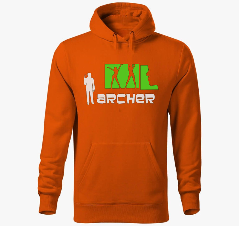 Archer kapucnis pulóver — Narancssárga