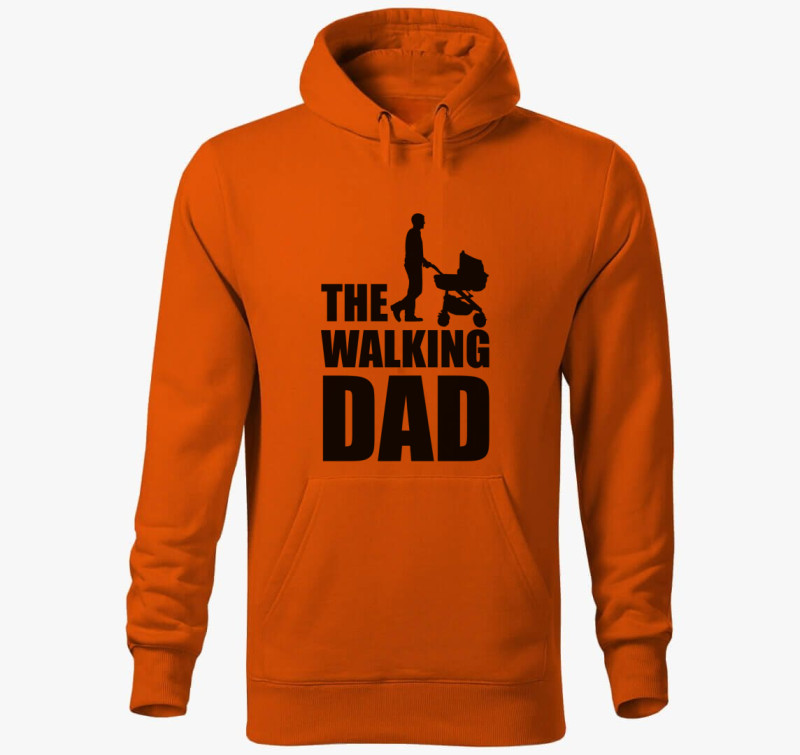 Walking DAD kapucnis pulóver — Narancssárga