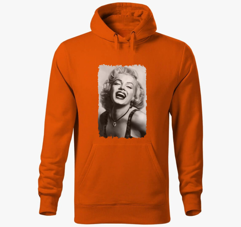 Marilyn Monroe kapucnis pulóver — Narancssárga