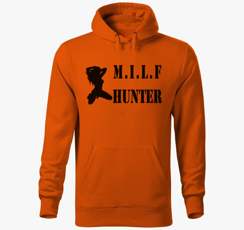 Milf Hunter kapucnis pulóver 2 — Narancssárga