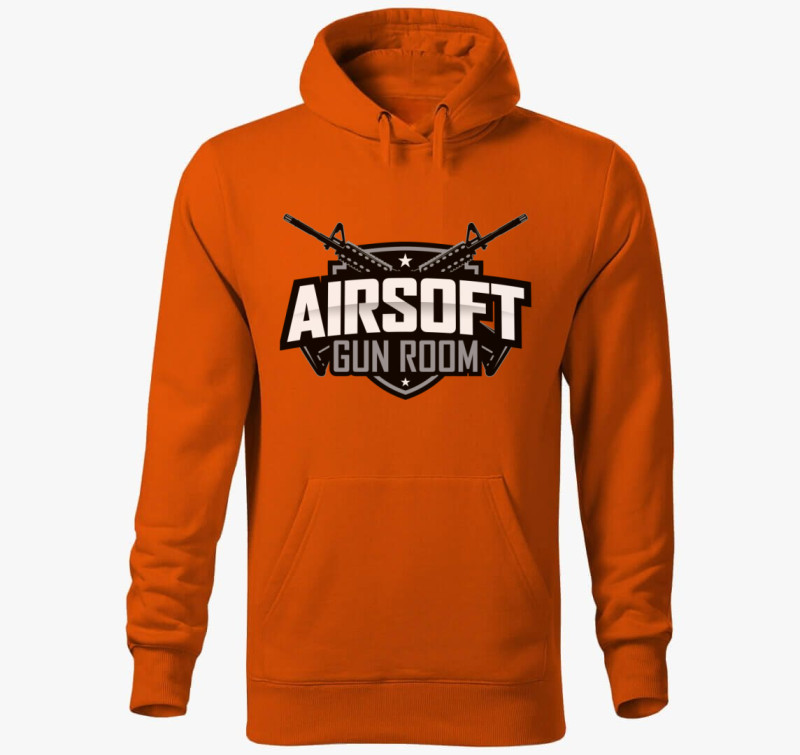 Airsoft Gun Room kapucnis pulóver — Narancssárga