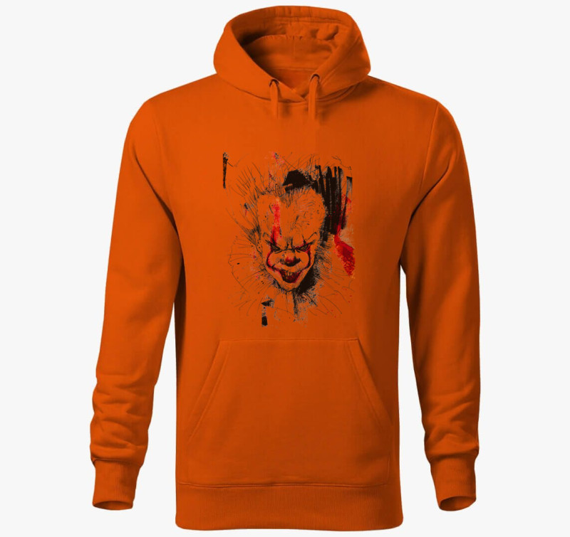 Pennywise kapucnis pulóver — Narancssárga