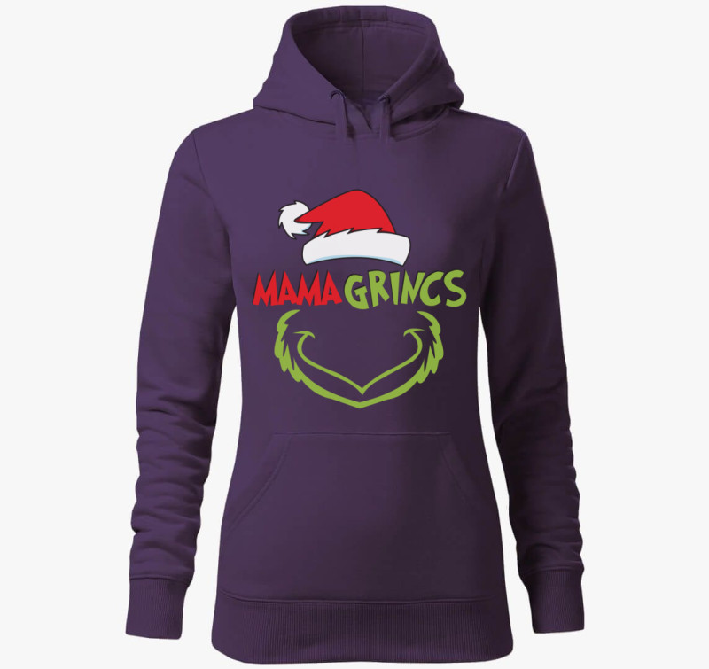 Mama grincs kapucnis pulóver — Lila