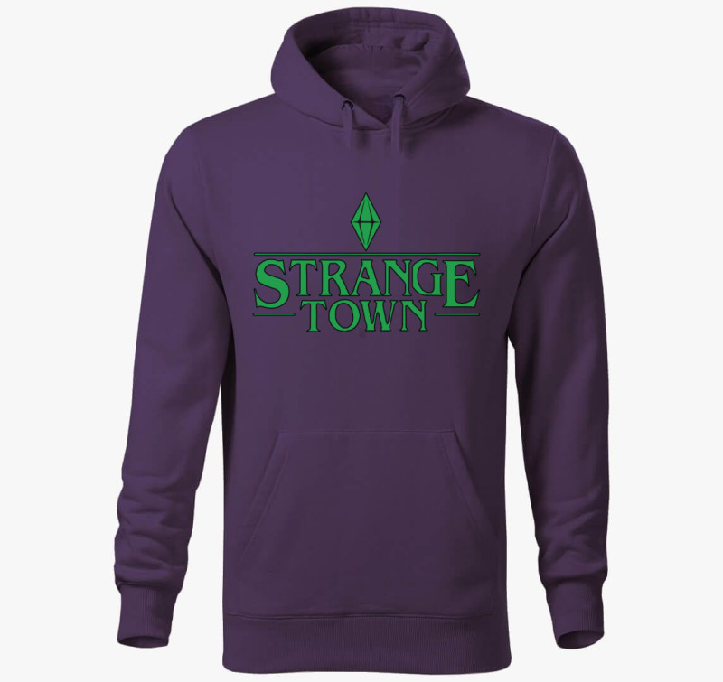 Sims Strange Town kapucnis pulóver — Lila