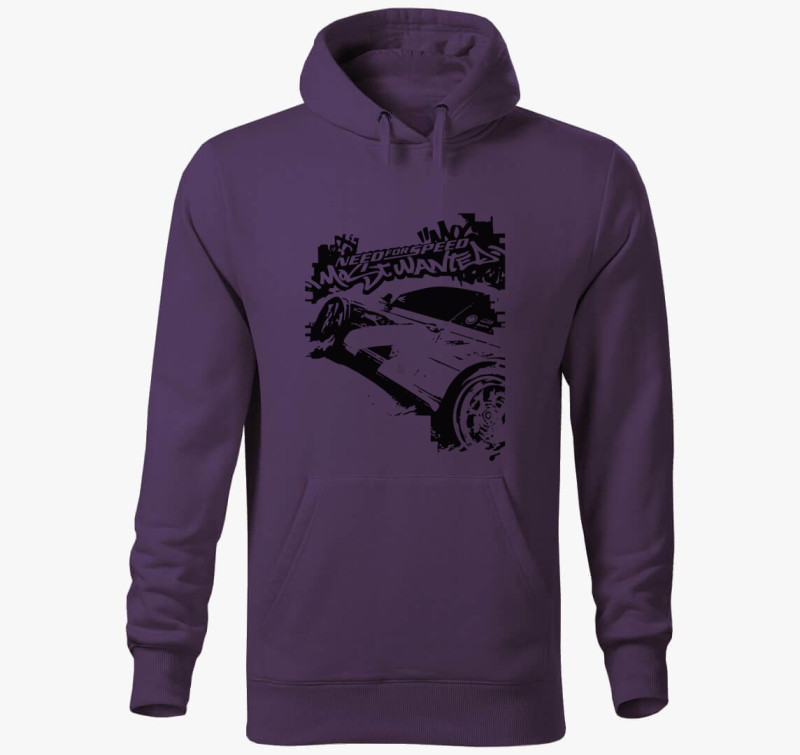 Need for speed most wanted kapucnis pulóver — Lila