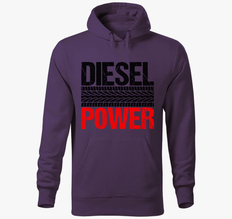 Diesel Power kapucnis pulóver — Lila