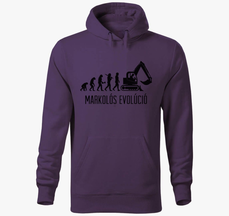 Markolós evolúció kapucnis pulóver — Lila