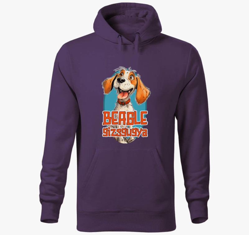 Beagle gizsgugya kapucnis pulóver — Lila
