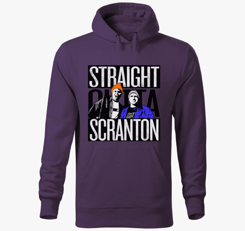 Straight Outta Scranton kapucnis pulóver — Lila