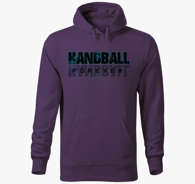 Handball feliratos kapucnis pulóver — Lila