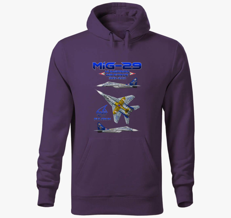 MiG-29 Gracy emlék kapucnis pulóver — Lila