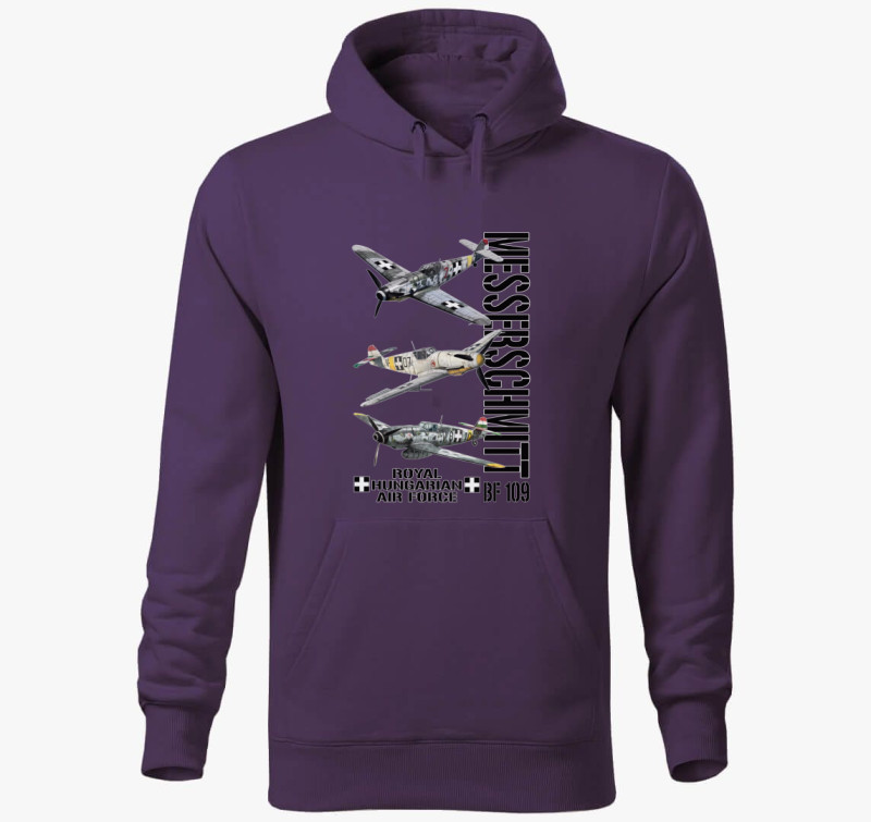 Messerschmitt BF 109 4 kapucnis pulóver — Lila