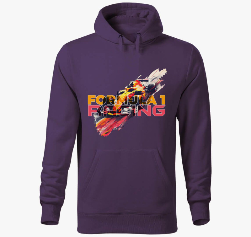 Formula 1 Racing kapucnis pulóver — Lila