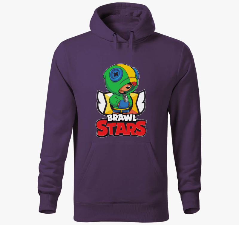 Brawl Stars - Leon kapucnis pulóver — Lila