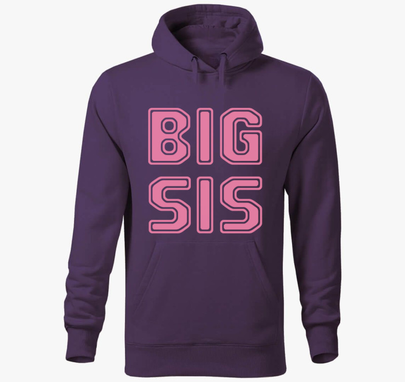 Big Sis kapucnis pulóver — Lila