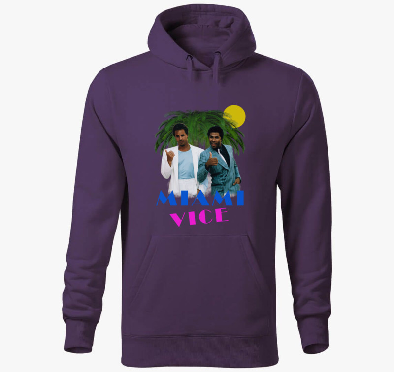 Miami Vice kapucnis pulóver — Lila