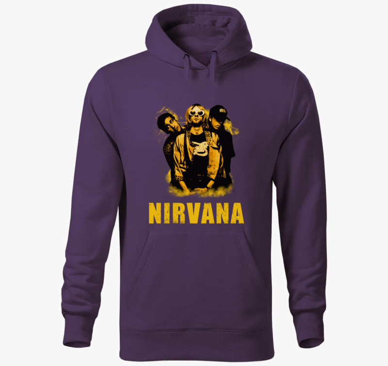 Nirvana kapucnis pulóver — Lila