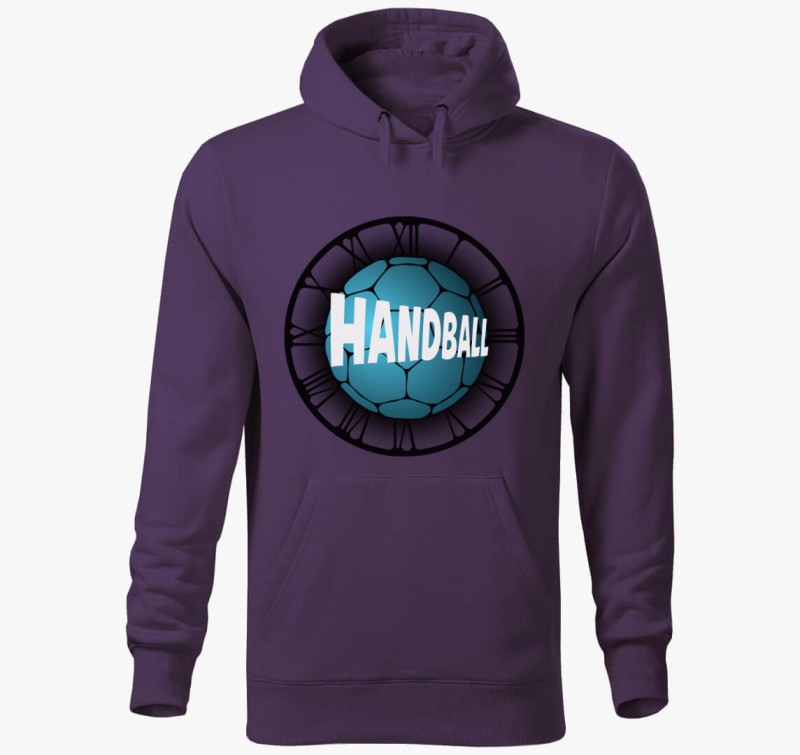 Handball design kapucnis pulóver — Lila