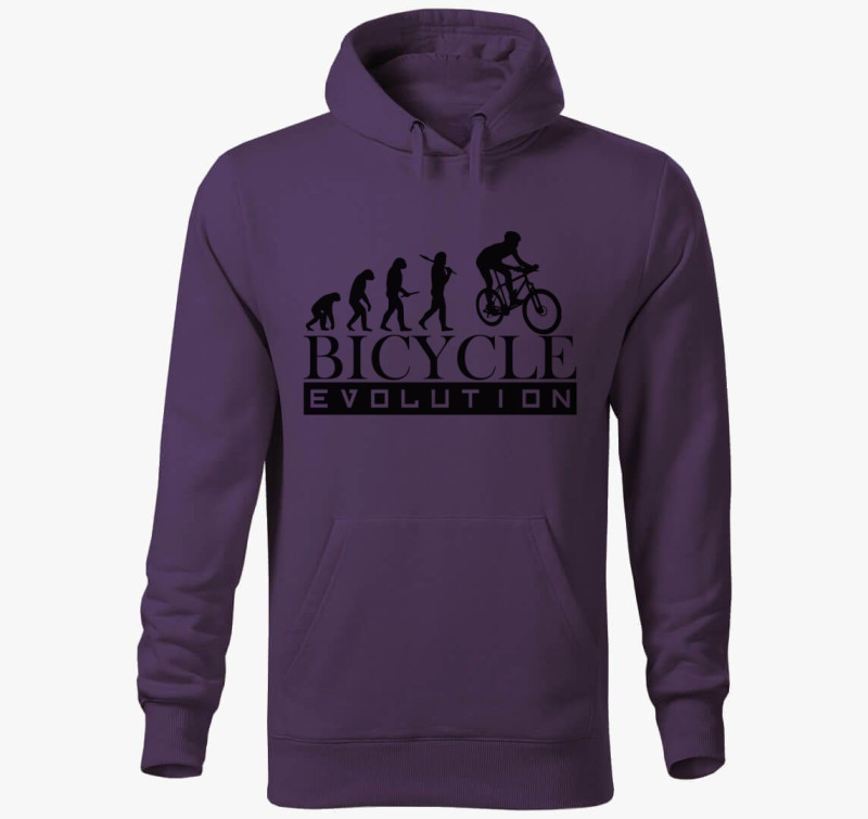 Bicycle evolution kapucnis pulóver — Lila
