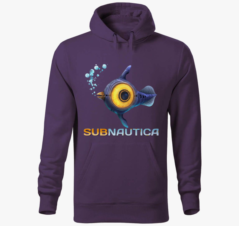 Subnautica kapucnis pulóver — Lila