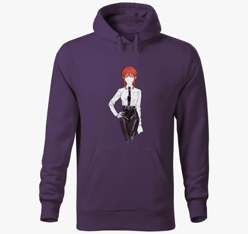Chainsaw Man Makima kapucnis pulóver — Lila