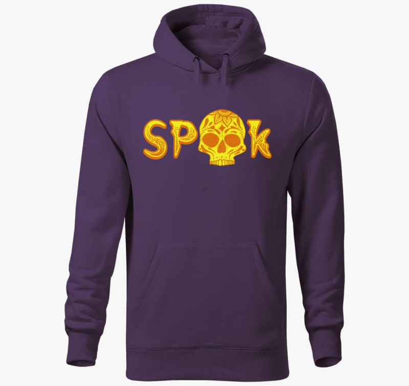 Spook-tober kapucnis pulóver — Lila