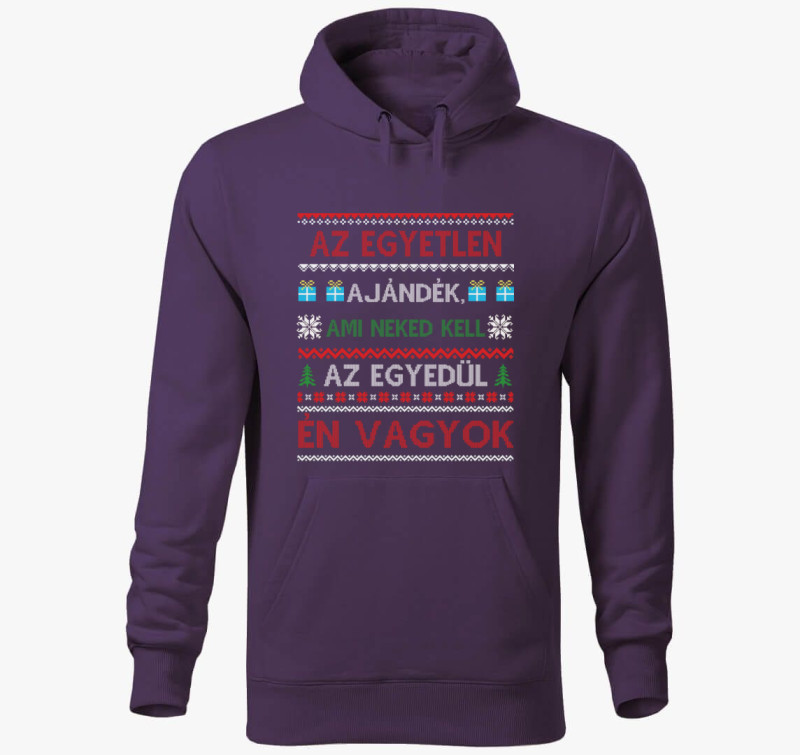 Az egyetlen ajándék kapucnis pulóver — Lila