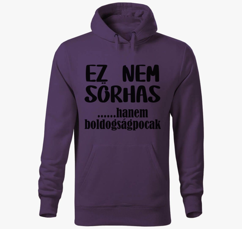 Nem sörhas kapucnis pulóver — Lila