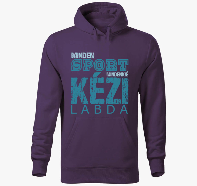 Minden sport kézilabda kapucnis pulóver — Lila