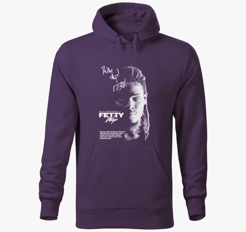 Fetty Wap kapucnis pulóver — Lila