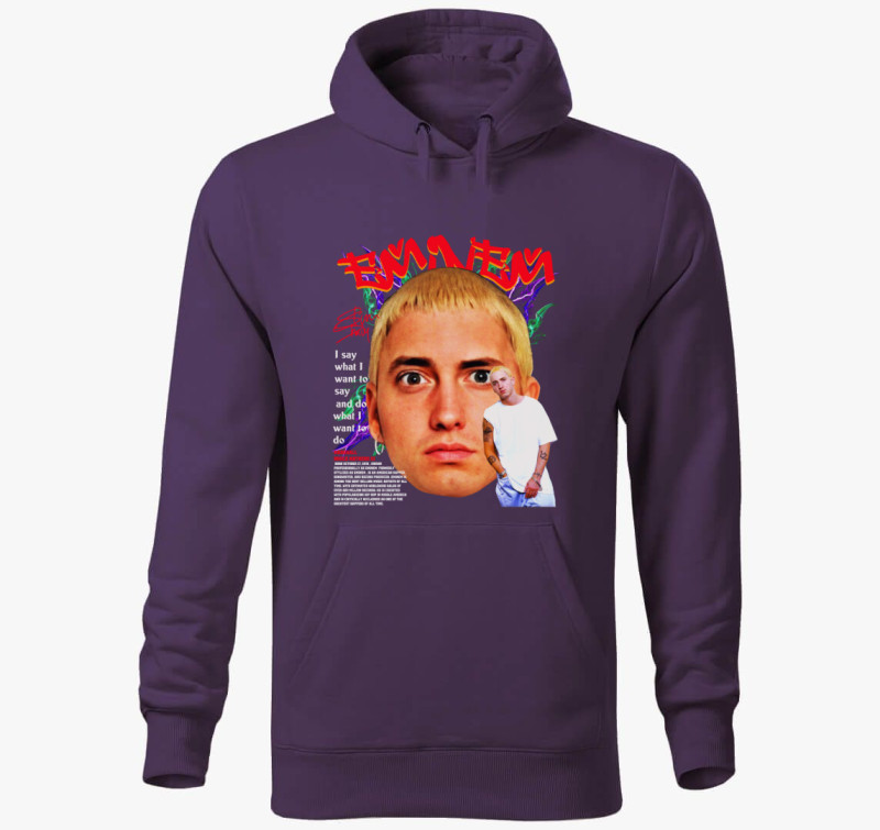 Fiatal Eminem kapucnis pulóver — Lila