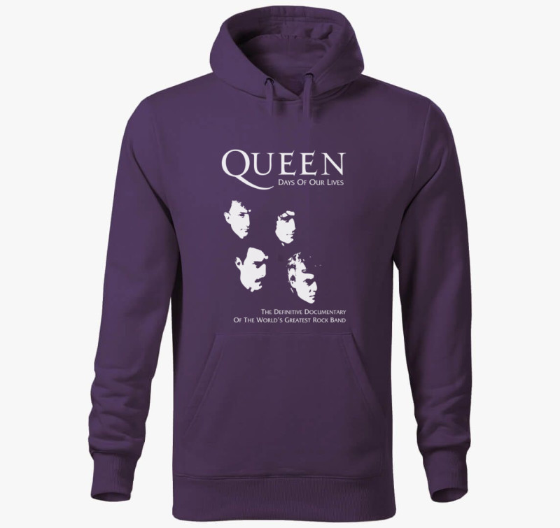 Queen  zenekar tagok kapucnis pulóver — Lila