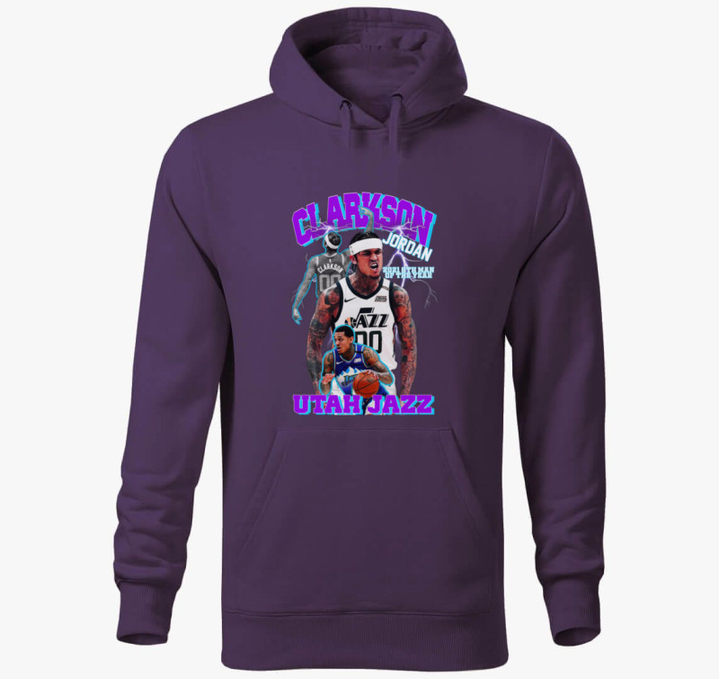 Jordan Clarkson kapucnis pulóver — Lila