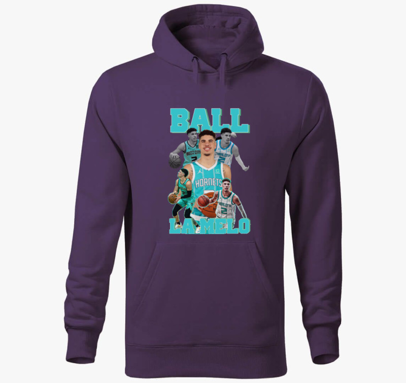 LaMelo Ball kapucnis pulóver — Lila